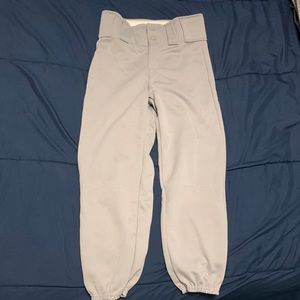 Boys Youth M Gray Baseball Pants Like New!